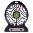 Chargeable Mini USB Fan Office Quiet Fan Black