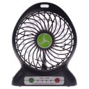 Chargeable Mini USB Fan Office Quiet Fan Black