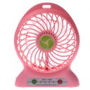 Chargeable Mini USB Fan Office Quiet Fan Black