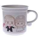 Creative Valentine's Day Gift Lovers Bone china Color-changing Mug Cup