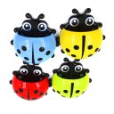 Household Aarticles Stainless Ladybird Shaped Toothbrush Toothpaste Holder 2 in 1 Pack