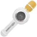Wireless Karaoke Microphone Bluetooth Speaker Handheld Singing Machine LED Lighting  Golden