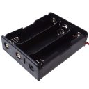 18650 Battery Slot Three 18650 in Series 11.1V Battery Not Included Black