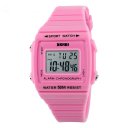 Jelly Color Watch Multi-Function Candy Color Sports Watch Waterproof  White