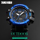 Fashionable Man's Sport Watch Multi-Function Outdoor Waterproof Watch Double Time Setting  Blue