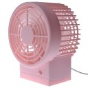 Mini Silence Fan Angle Adjustable 5 inch Double Layers Fan Blades Pink