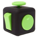 Anxiety Fidget Dice Toy Stress Relief Cube Decompression Rubik #3 Black Green