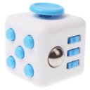 Anxiety Fidget Dice Toy Stress Relief Cube Decompression Rubik #8 Blue