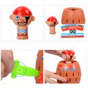 Children Tricky Toy Pop Up Pirate Barrel Lucky Game Jumping Pirate Barrel