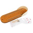 Children Toy Mini Wooden Bowling For Relaxing Table Game Wood+White+Red