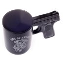Creative Personality Cup Gun Shape Appearance Handle Black
