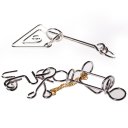 Gandbo Metal Puzzle Chain Lock Silver