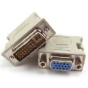 dvi dvi-i (m) 24+5 pin to vga video converter/adapter