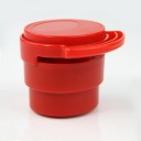 Red Eco-friendly Stapless Stapler Paperclip Staple New