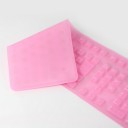 Silicone Flexible FULL SIZE PC MAC Keyboard USB Pink