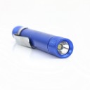 Mini Aluminum 3W LED Flashlight Torch w/Clip Blue