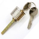 Transparent Professional Visible Padlock Lock for Locksmith Lock Training Trainer