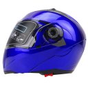 Motorcycle Protective Open Face Helmet with Shield Double Lens Medium Size  Matte Black