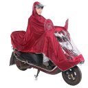 Motorcycle Thicken Ultra Large Rain Coat Red