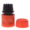 ABS Plastic Converter Connector Water Hose Nozzle Sprayer Joint Orange