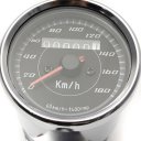 Motorcycle Odometer Tachometer Speedometer Gauge with Bracket Retro