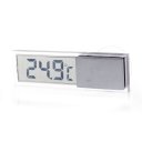 Car Suction Base Electronic Temperature Thermometer Silver