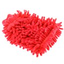Car Household Use Chenille Superfine Fibers Clean Dishcloth Coral Gloves Red
