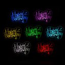 Creative 2D/3D Visual Table Lamp Acrylic Night Light Furniture Decorative Happy Birthday Pattern