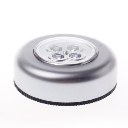 Creative Round Shape Touch 4 LED Light Silver