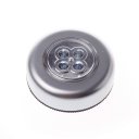 Creative Round Shape Touch 4 LED Light Silver