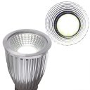 LED Spotlight Lighting Light Emitting Diode COB White (6000-6500K) MR16 Silver