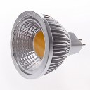 LED Spotlight Lighting Light Emitting Diode COB Warm White (3000-3500K) E27 Silver