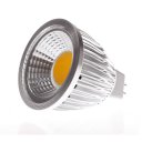 LED Spotlight Lighting Light Emitting Diode COB Warm White (3000-3500K) MR16 Silver
