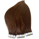 Tape for Hair Extensions Double Drawn Silk Straight 50 pcs/pack 20 inch Color #4