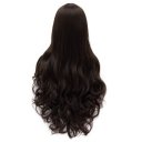 Cosplay Wig Dark Brown Long Curly Hair Wig Euramerican Style