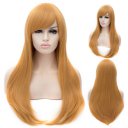 Cosplay Wig Golden Euramerican Style Long Curly Hair Wig