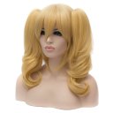 Cosplay Golden Euramerican Style Long Curly Hair Wig