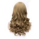 Cosplay Wig Neat Fringe Short Curly Wig Flaxen