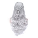 Cosplay Wig Silvery White Long Curly Wig