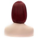SW-1302 Euramerican Style Wig Short Hair Wig Fading Wine Red