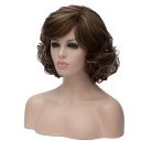 Cosplay COS Wig Fluffy Short Curly Hair Dark Brown 30cm