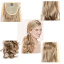 Wig Tie On Ponytail Banded Curly Hair Wig 27S