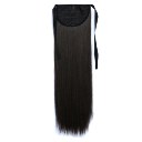Wig Tie On Ponytail Banded Straight Hair Wig 6B