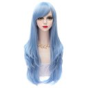 LW-849 1001 Heat Resistant Curly Wavy Long Cosplay Wigs White