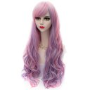 LW-972 Cosplay COS Wigs Airy Curl Hair Blue to Pink