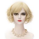 H764486 Cosplay COS Wigs Curly Hair Light Gold