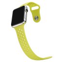 Replacement Watch Band for Apple WatchSeries 1&2 Soft TPU 38mm Sport Yellow