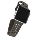 Replacement Watch Band for Apple WatchSeries 1&2 Soft TPU 42mm Sport Dark Gray