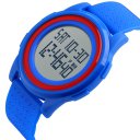 Outdoor Sport Watch Waterproof Unisex Thin and Light Design Watch  Blue