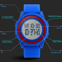 Outdoor Sport Watch Waterproof Unisex Thin and Light Design Watch  Blue